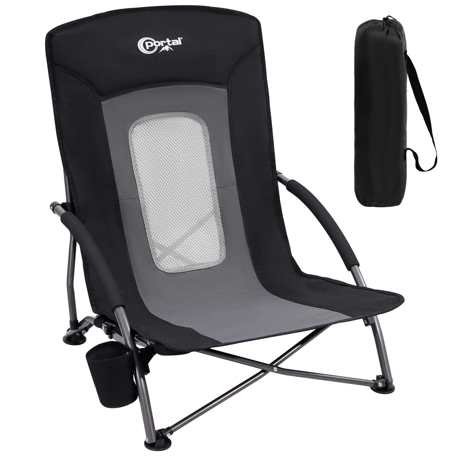 Portal Outdoors Low Beach Chair - Compact Design - Portal Outdoors