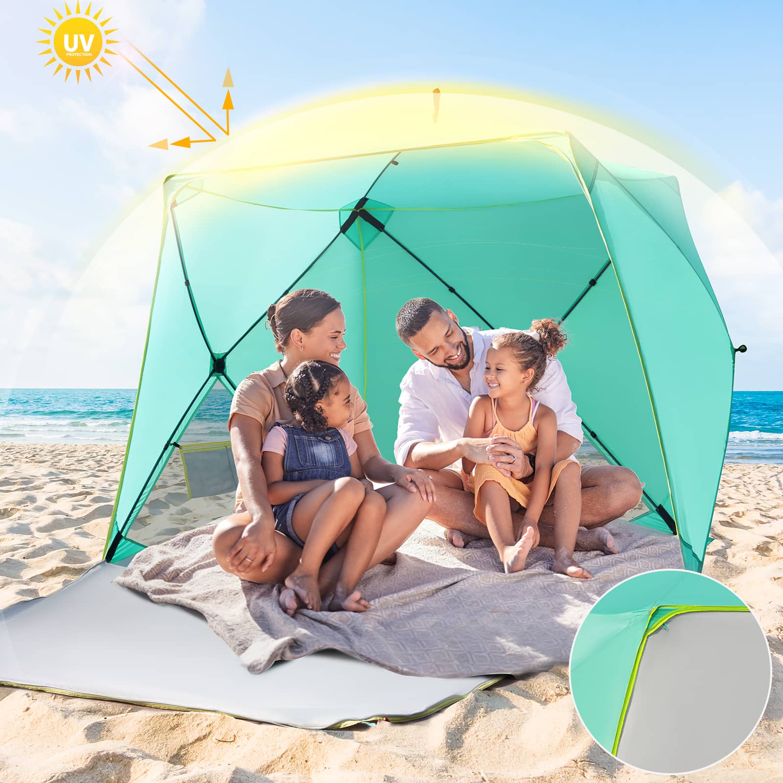 Pop Up Beach Tent - Portal Outdoors