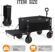 Foldable Beach Wagon with Tailgate - Portal Outdoors