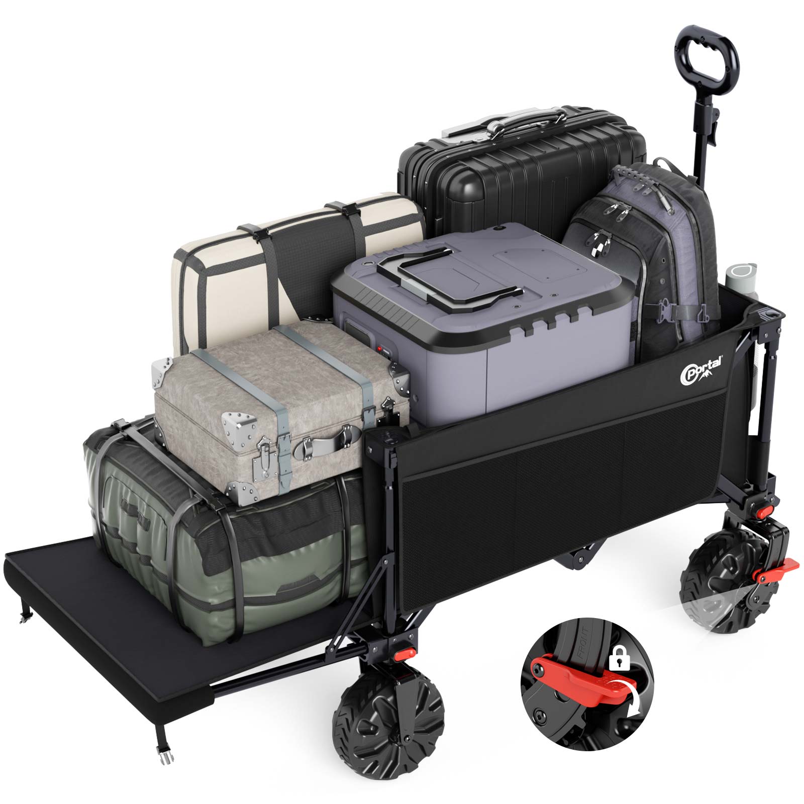 Foldable Beach Wagon with Tailgate | Portal Outdoors