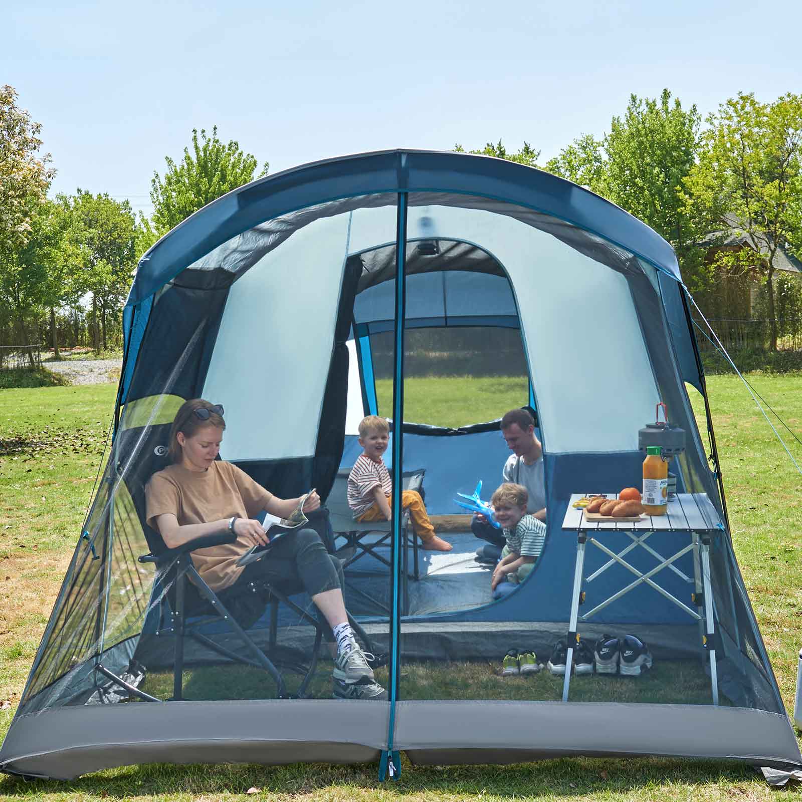 6 - Person Family Camping Tent with Screened Porch - Portal Outdoors