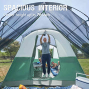 Portal Outdoors 6 - Person Family Camping Tent with Screened Porch - Portal Outdoors