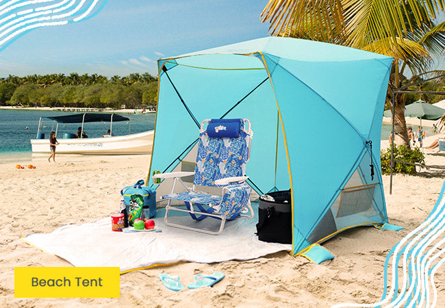 Pop up beach tent with beach chair - Portal Outdoors