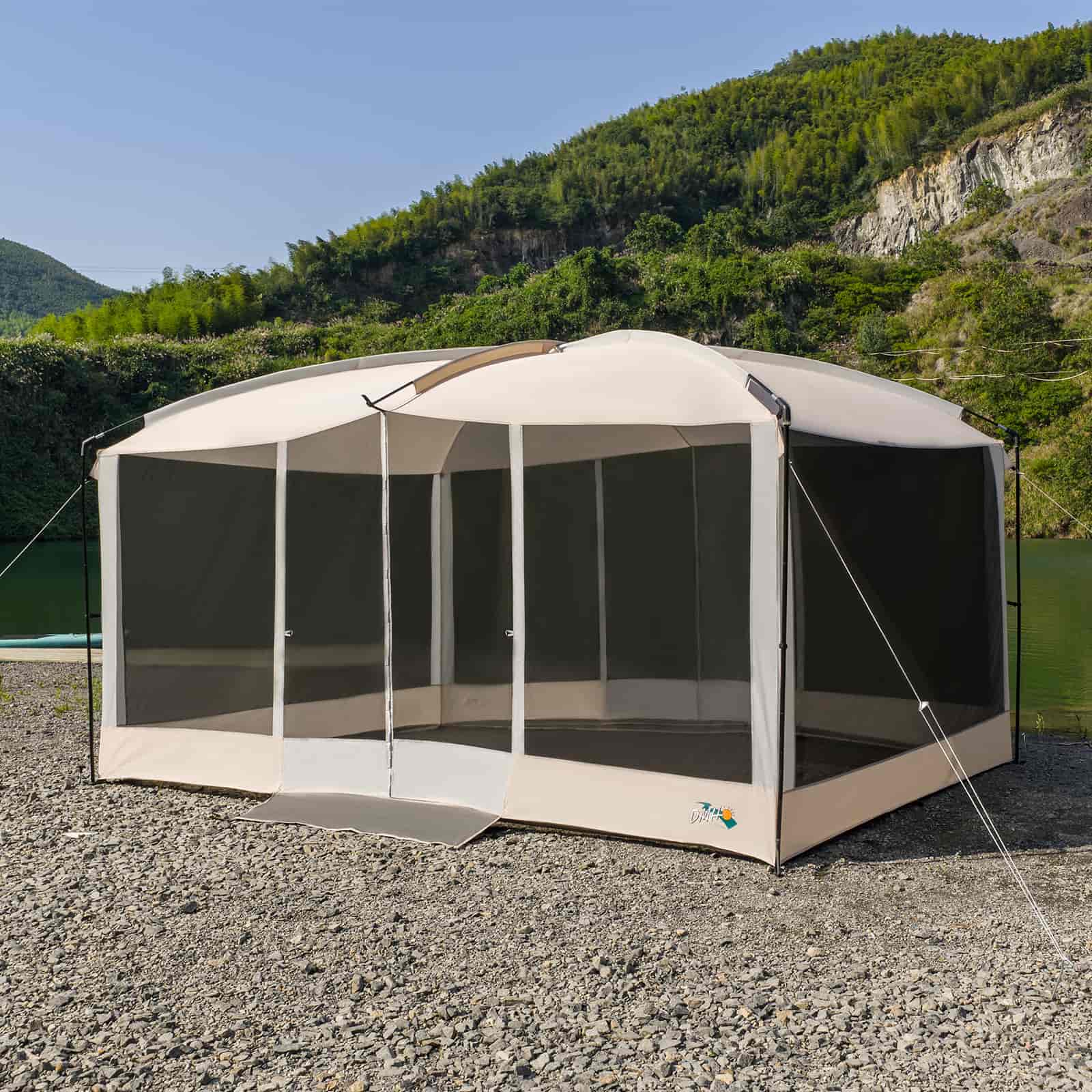 massive pop up tent DMH Outdoors 13x9ft Screen Room Mesh Gazebos – Portal Outdoors
