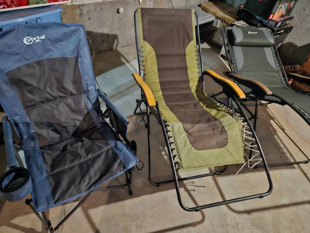 reclining camping chair