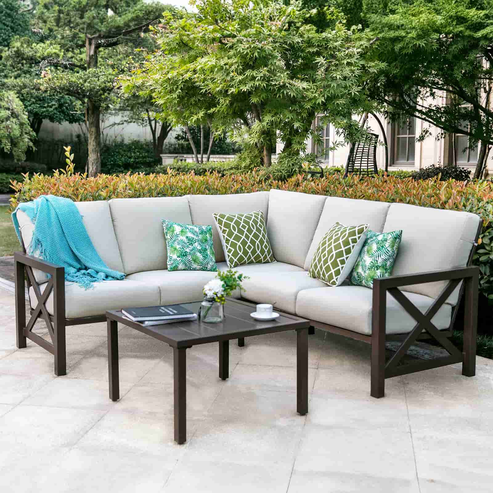 Natural Expressions 6-Seater L Shape Sectional Outdoor sofa