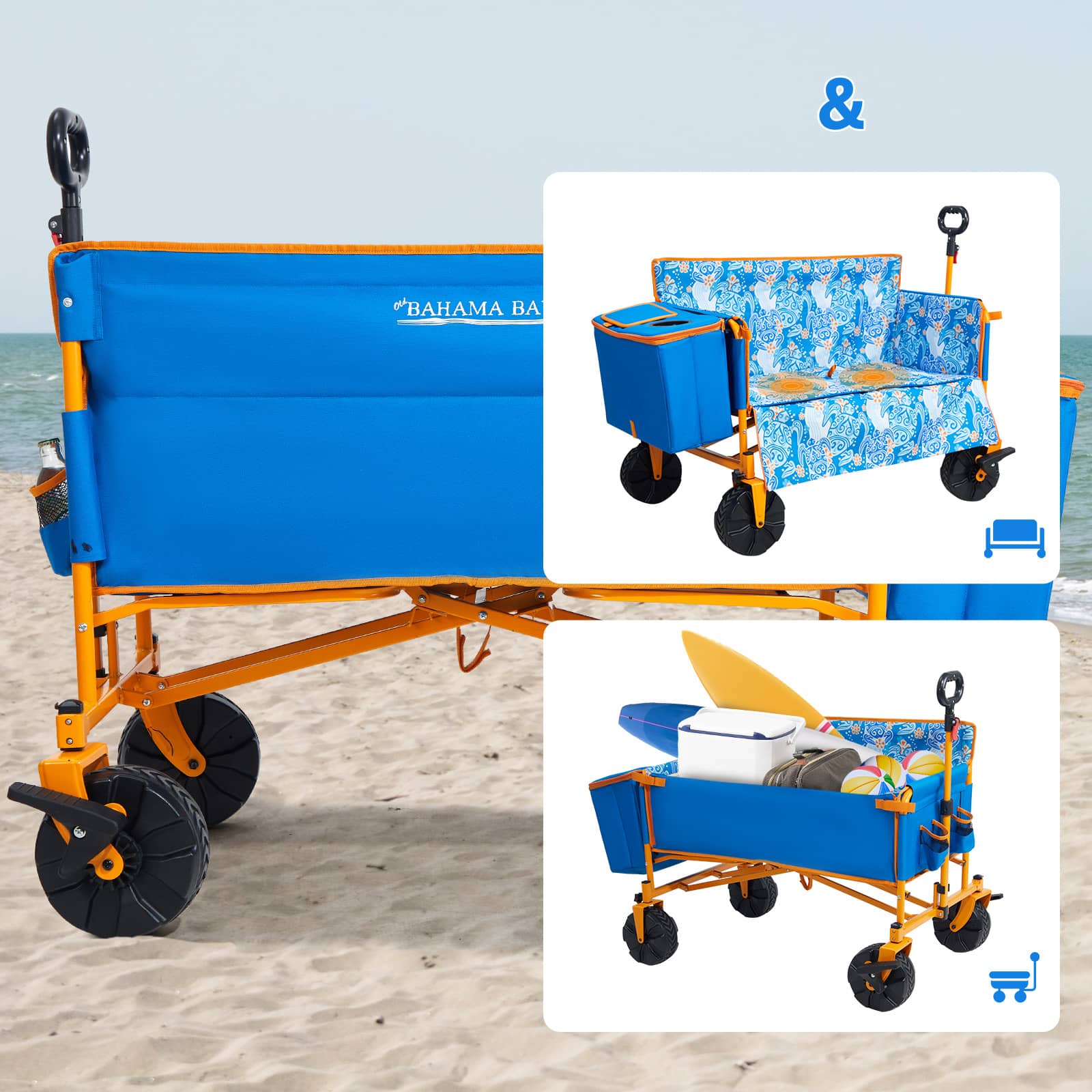 Folding beach wagon bench wagon- Portal Outdoors