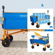 Folding beach wagon bench wagon- Portal Outdoors