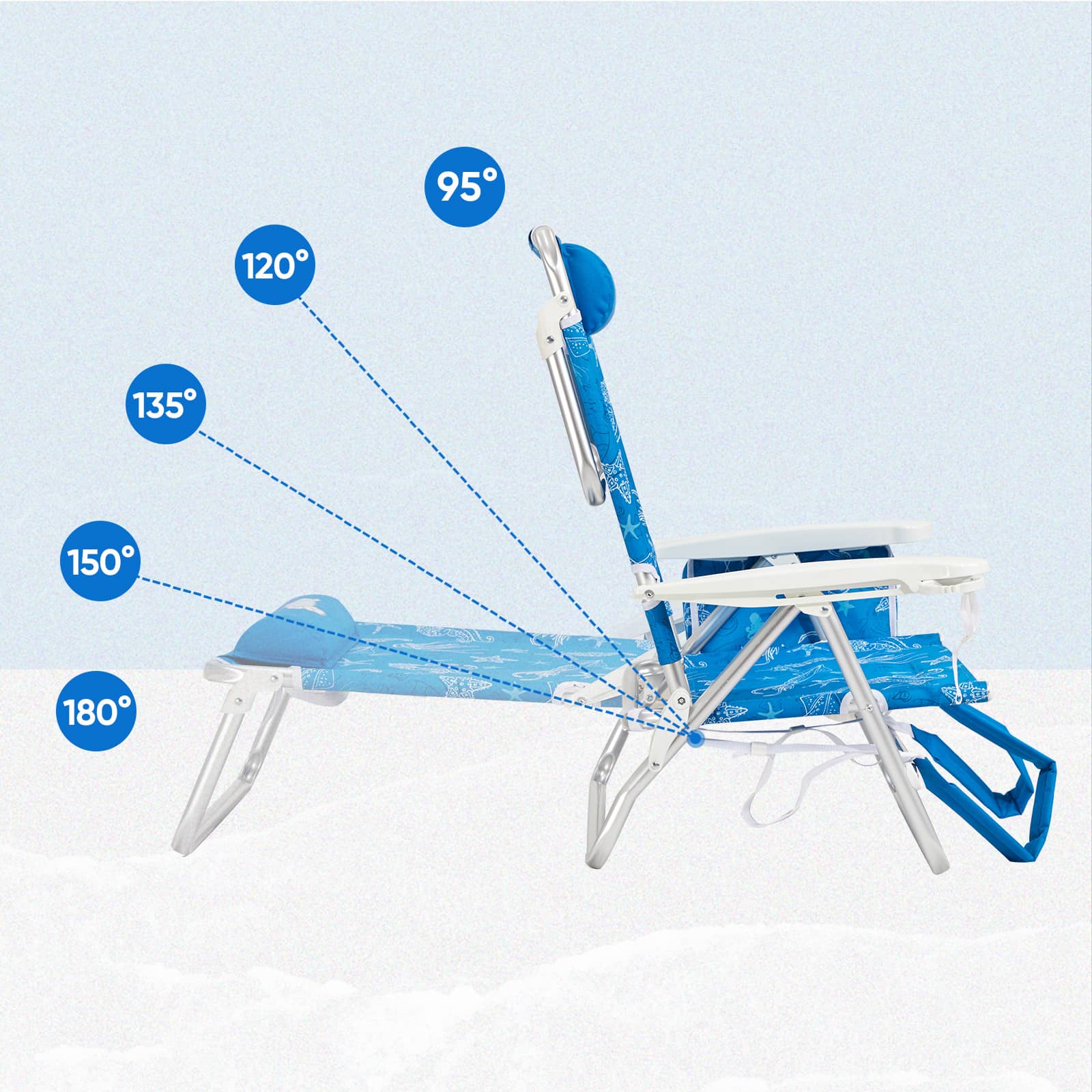 Reclining Beach Chair - Portal Outdoors