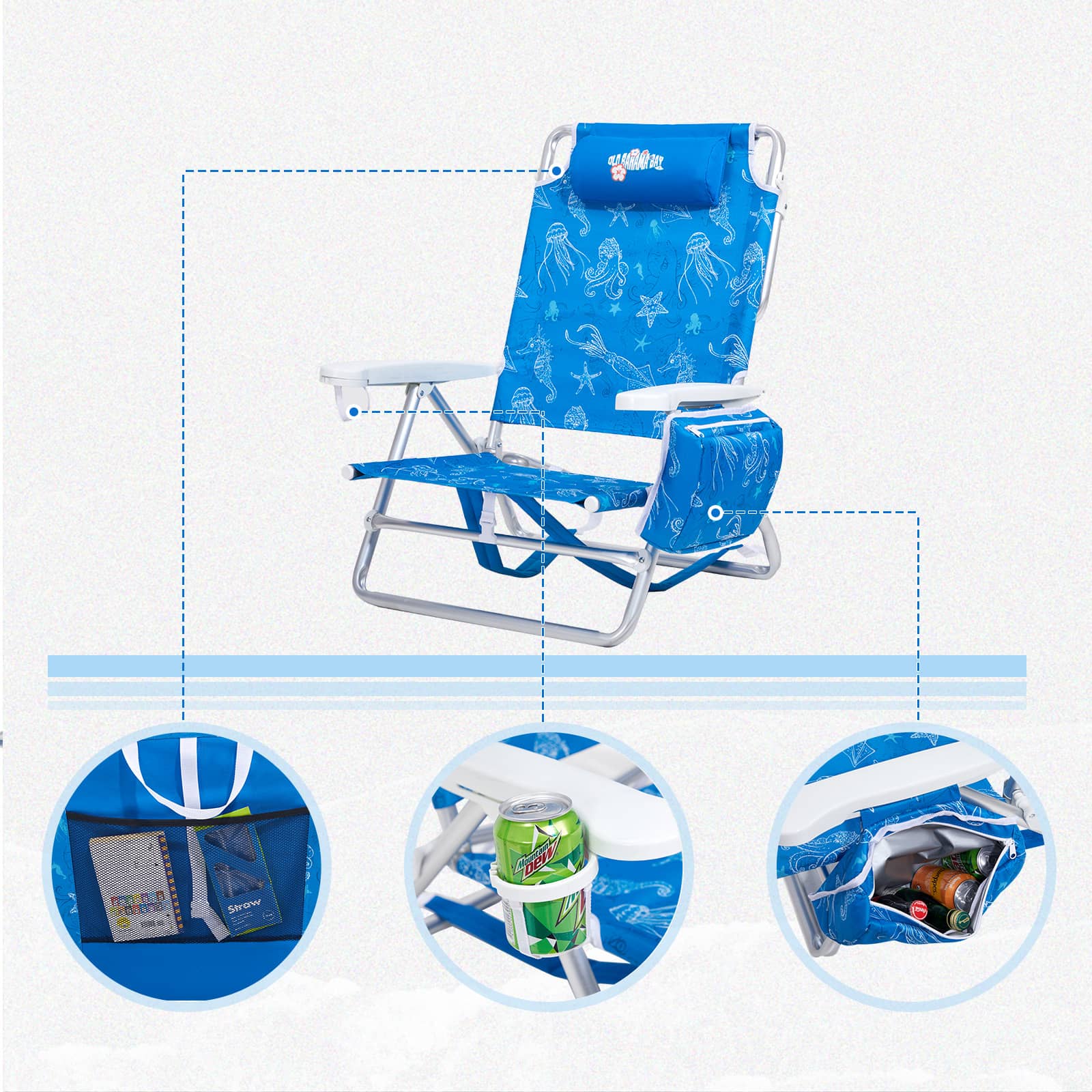 Reclining Beach Chair - Portal Outdoors