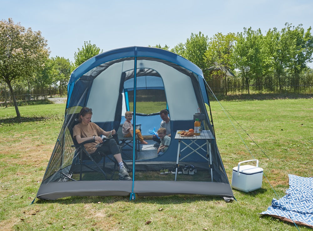 6 person tent blue screened porch- Portal Outdoors