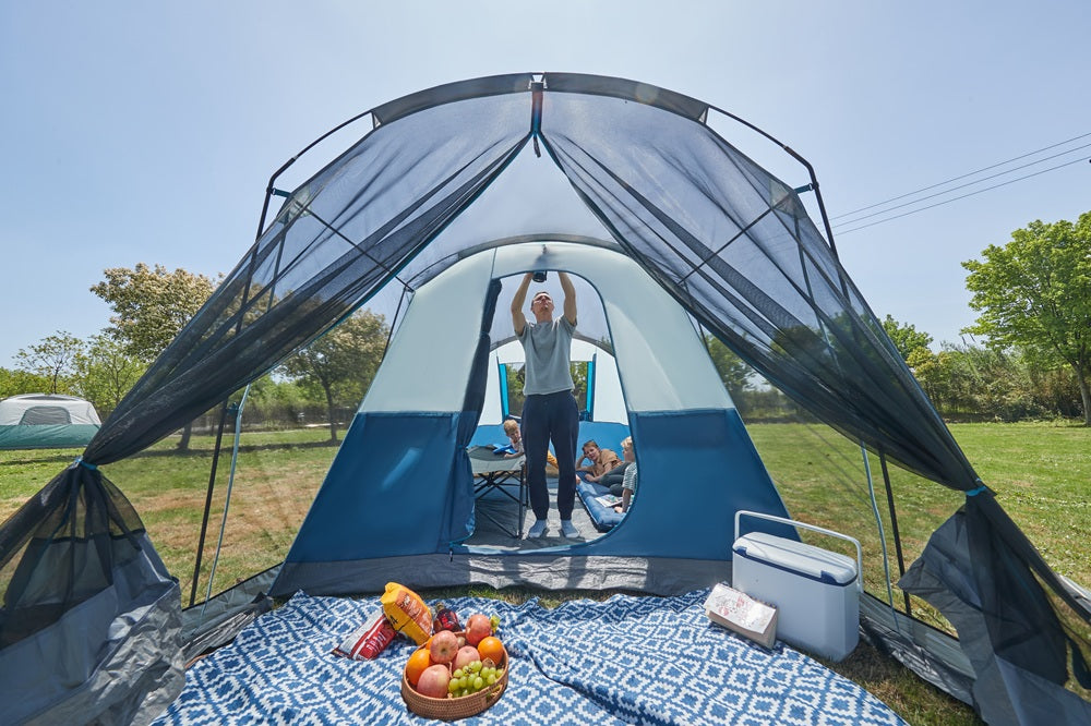 6 person tent blue - Portal Outdoors