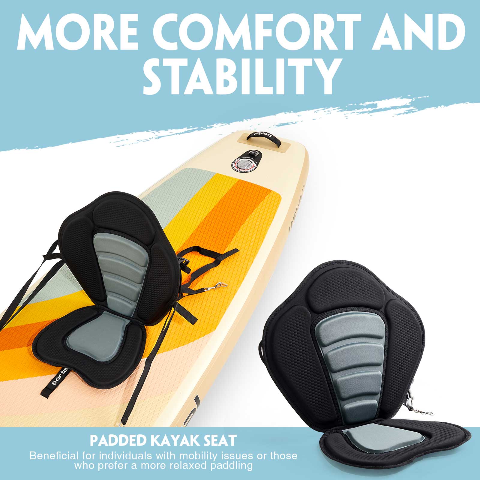 Portal Outdoors Costal Inflatable Stand Up Paddle Board 10'6"x33"x6" - Portal Outdoors