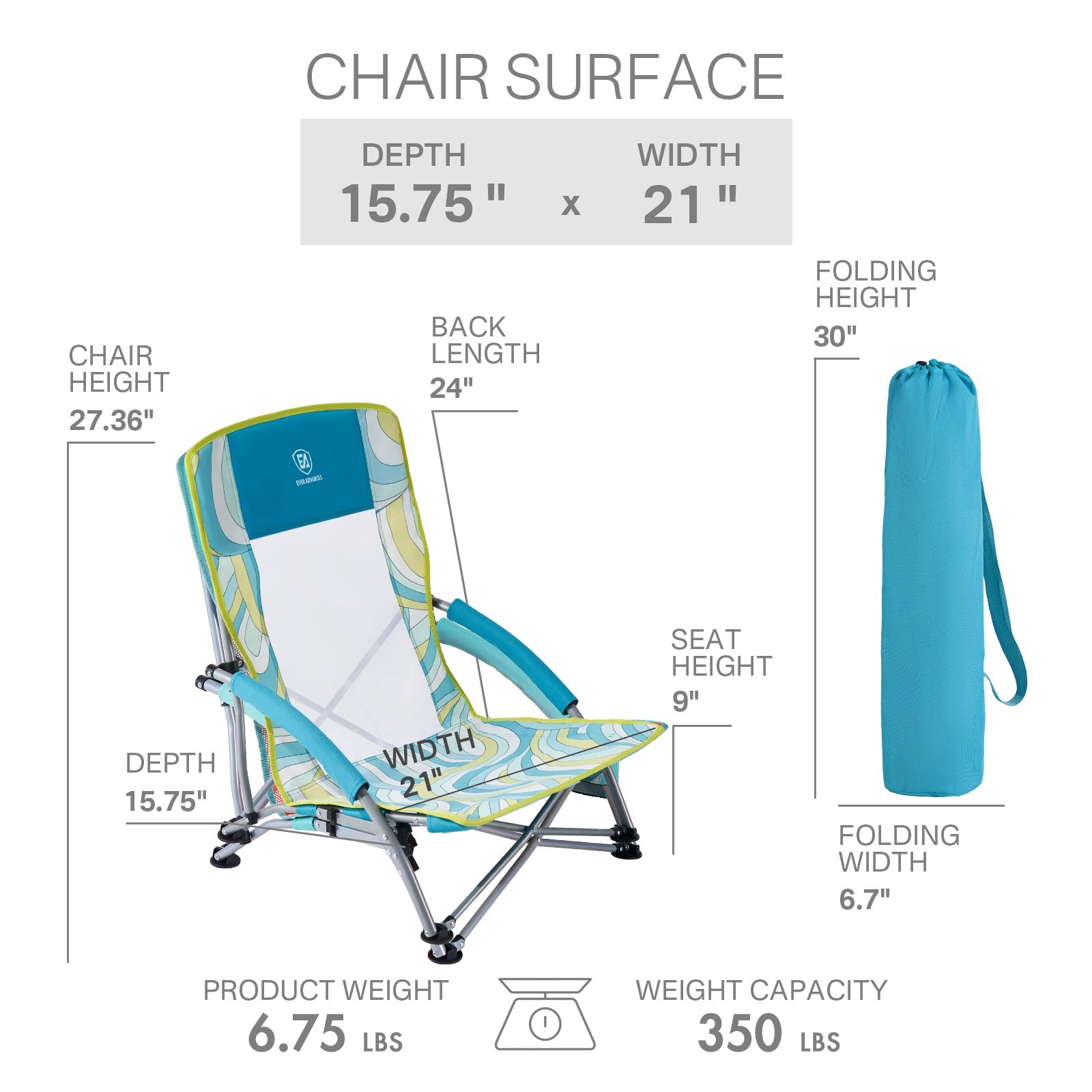 Portal Outdoors Lightweight Beach Chairs - Beach Chair