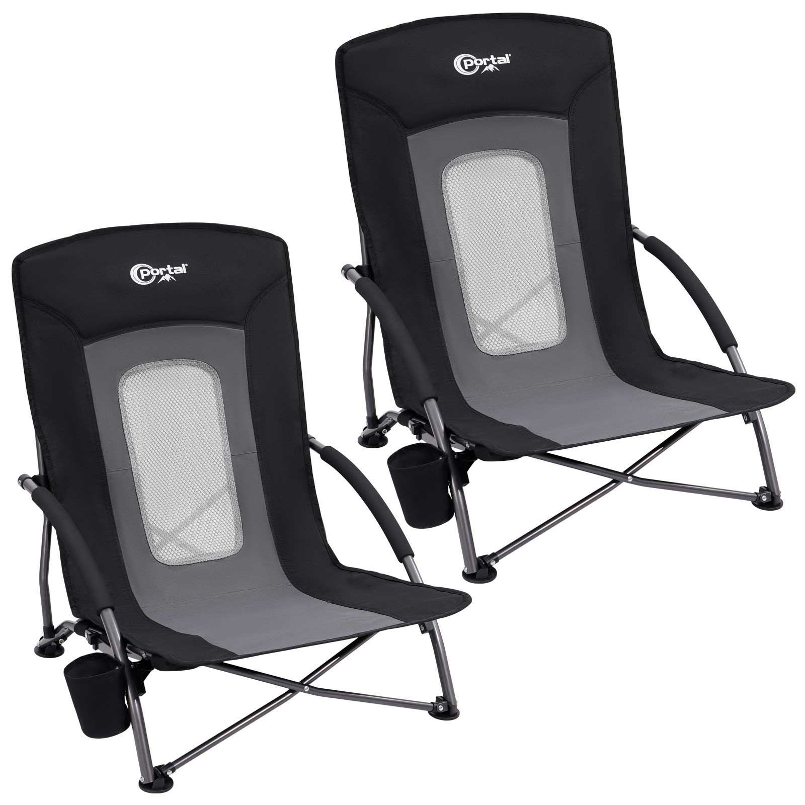 Portal Outdoors Low Beach Chair - Compact Design - Portal Outdoors