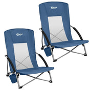 Portal Outdoors 2-Pack High-Back Low Beach Chairs