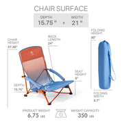 Portal Outdoors Lightweight Beach Chairs - Beach Chair