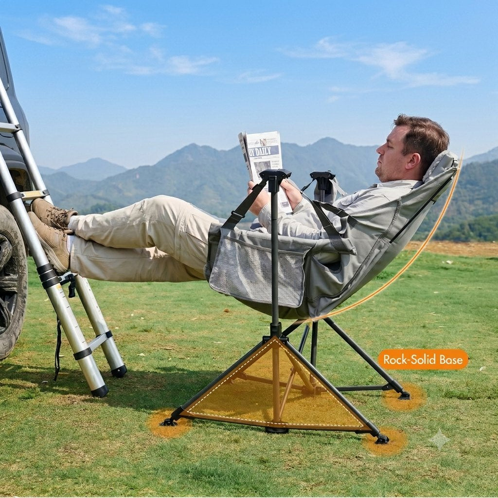 Portal Outdoors Striped Fleece Hammock Chair
