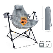 Portal Outdoors Striped Fleece Hammock Chair