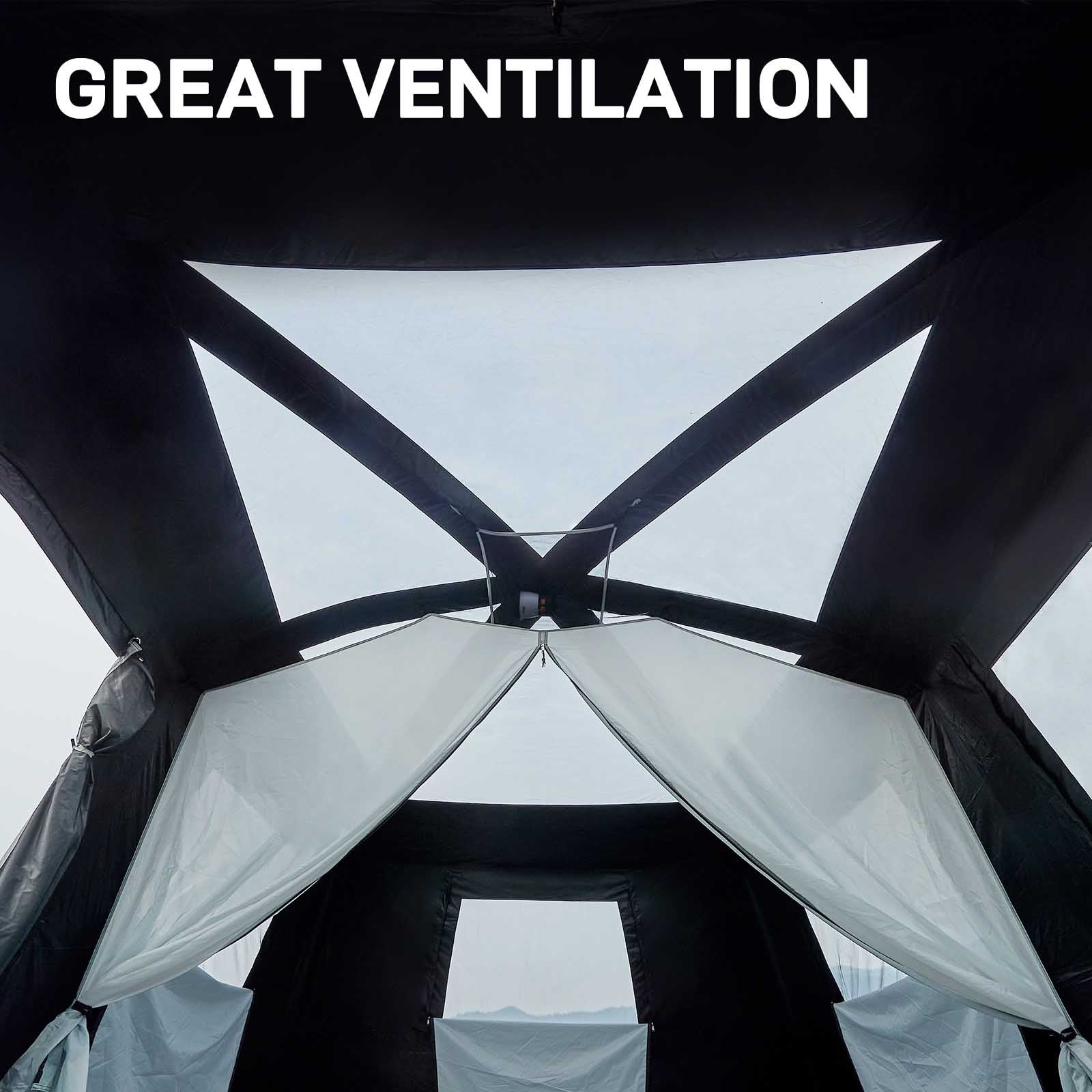 EVER ADVANCED 10 Persons Blackout Tent With Porch - Portal Outdoors