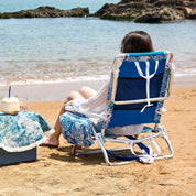 Old Bahama Bay Reclining Beach Chair- Blue Color