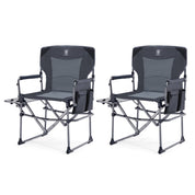 EVER ADVANCED Compact Camping Directors Chair Bundle - Directors Chair