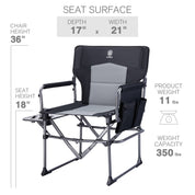 EVER ADVANCED Compact Camping Directors Chair Bundle - Portal Outdoors