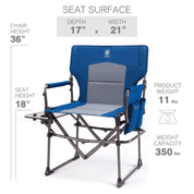 EVER ADVANCED Compact Camping Directors Chair Bundle - Portal Outdoors