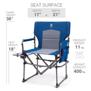 EVER ADVANCED Camping Directors Chair - Compact Design - Directors Chair