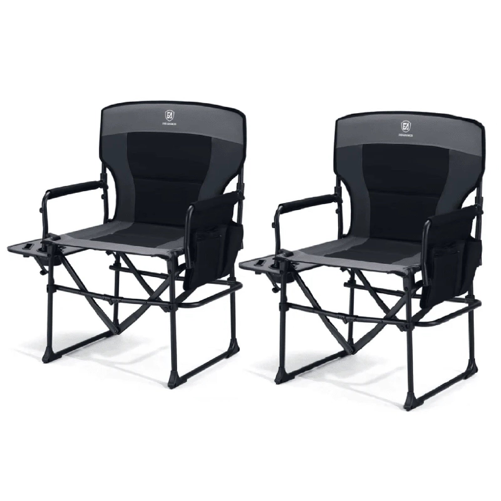 EVER ADVANCED Compact Camping Directors Chair Bundle - Directors Chair