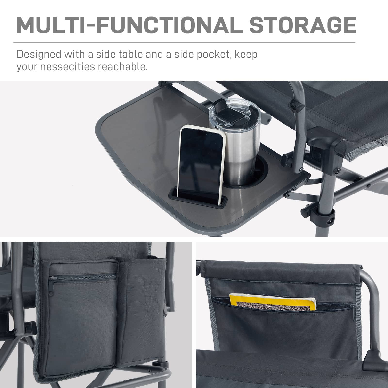 EVER ADVANCED Compact Camping Directors Chair - Portal Outdoors