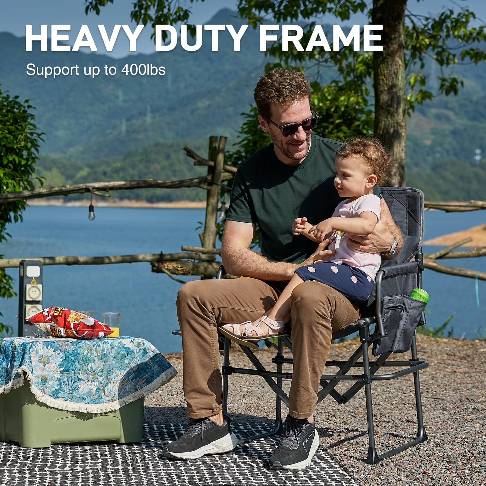 EVER ADVANCED Compact Camping Directors Chair - Portal Outdoors