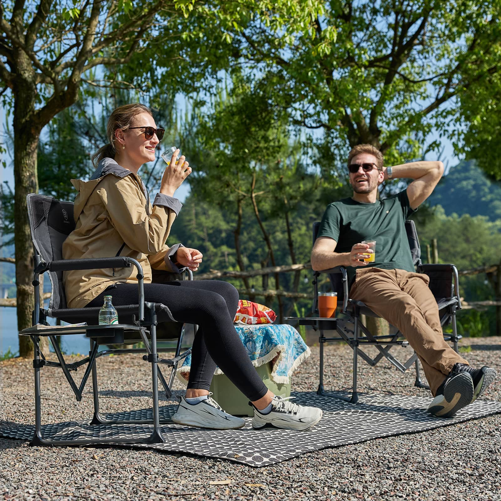 EVER ADVANCED Compact Camping Directors Chair - Portal Outdoors