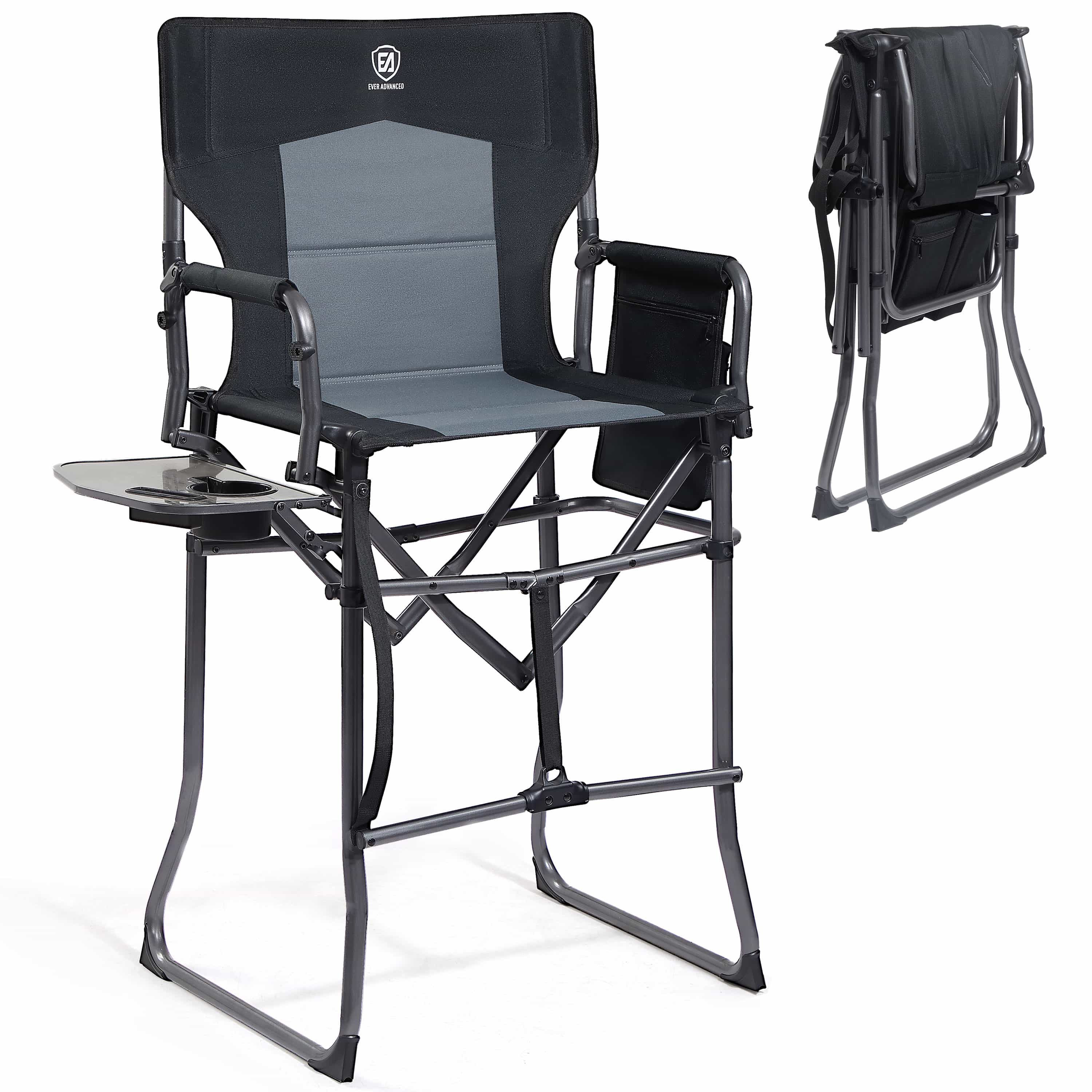 EVER ADVANCED Portable Tall Folding Camping Chair - Portal Outdoors