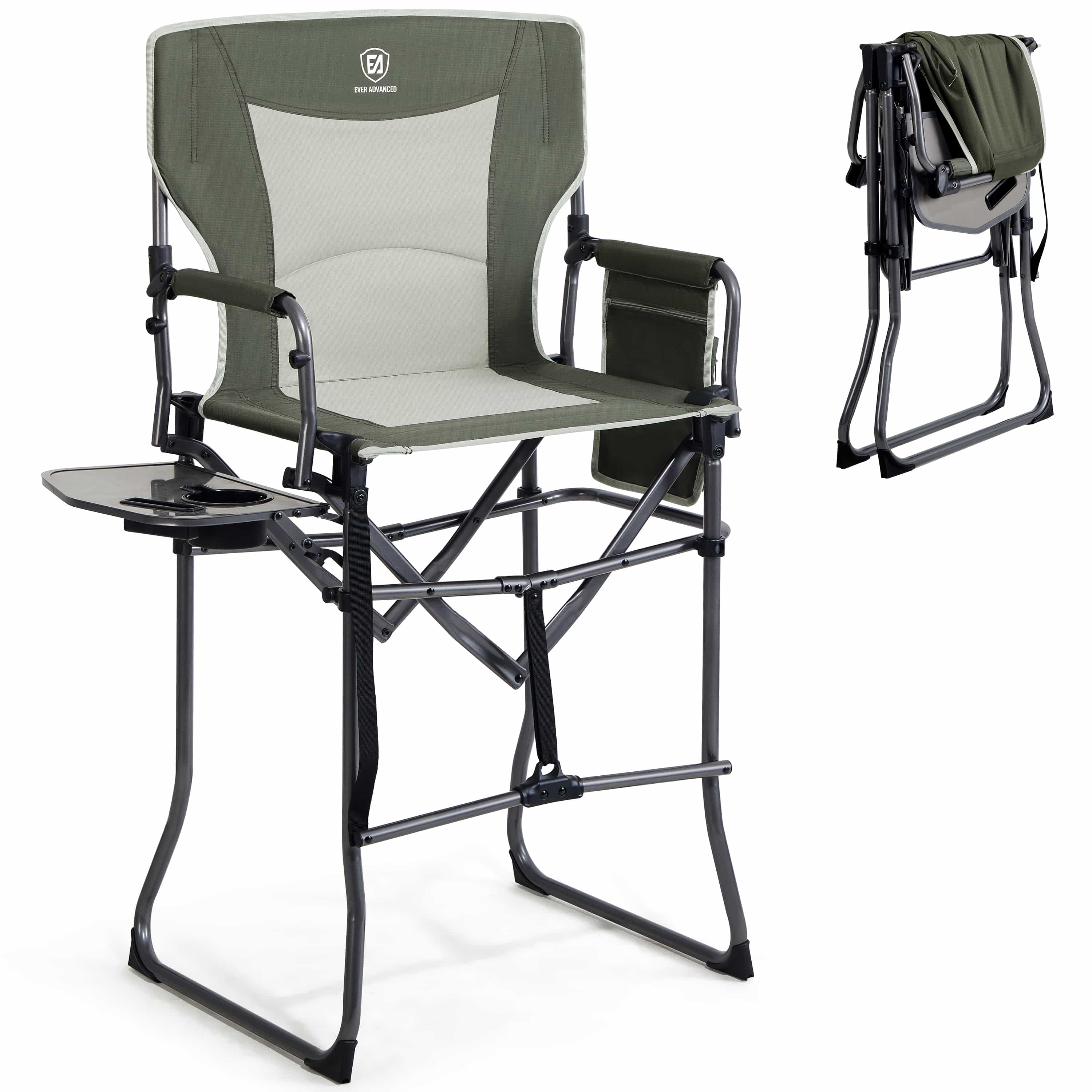 EVER ADVANCED Portable Tall Folding Camping Chair - Portal Outdoors