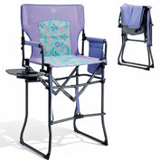 EVER ADVANCED Portable Tall Folding Camping Chair - Portal Outdoors