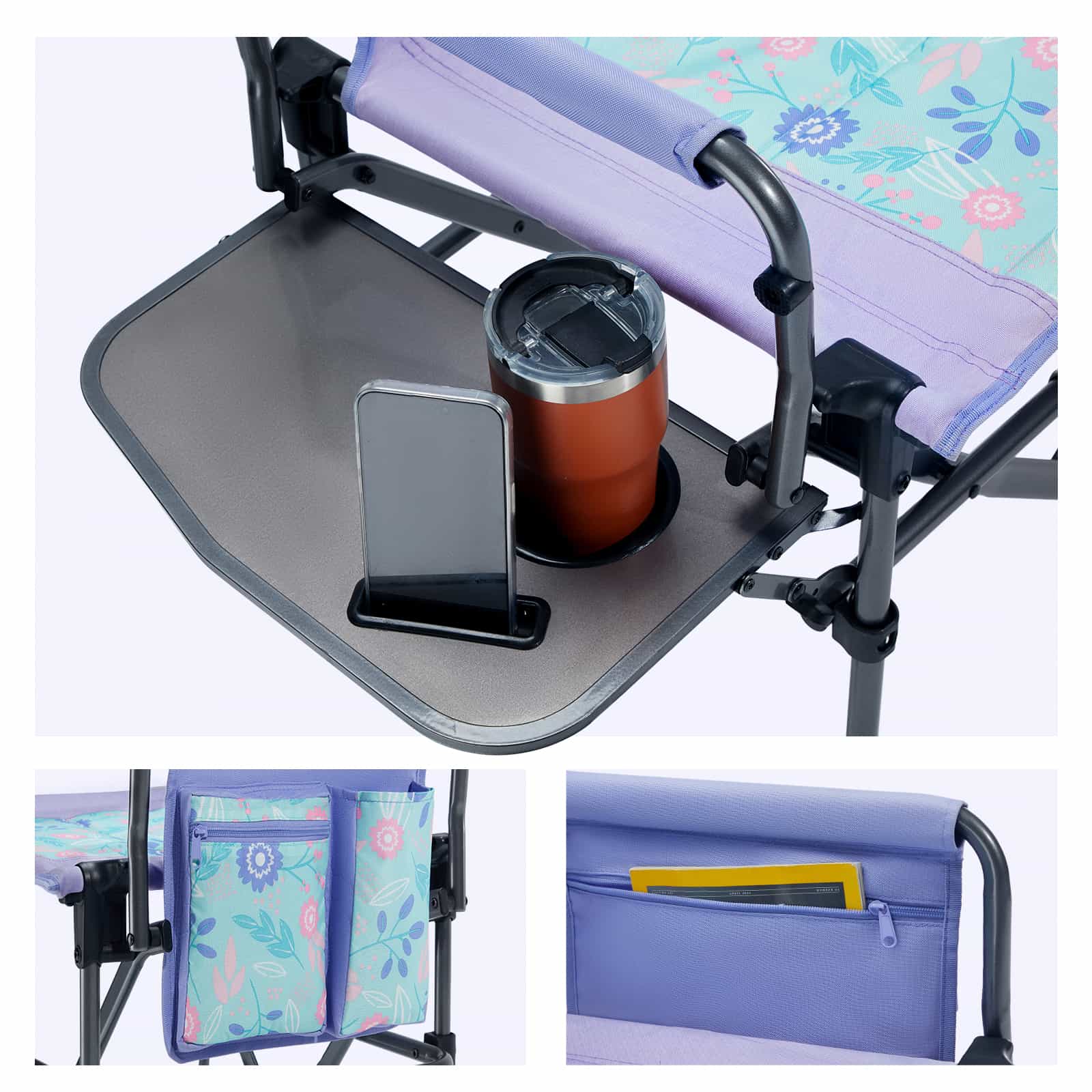 EVER ADVANCED Portable Tall Folding Camping Chair - Portal Outdoors