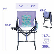 EVER ADVANCED Portable Tall Folding Camping Chair - Portal Outdoors
