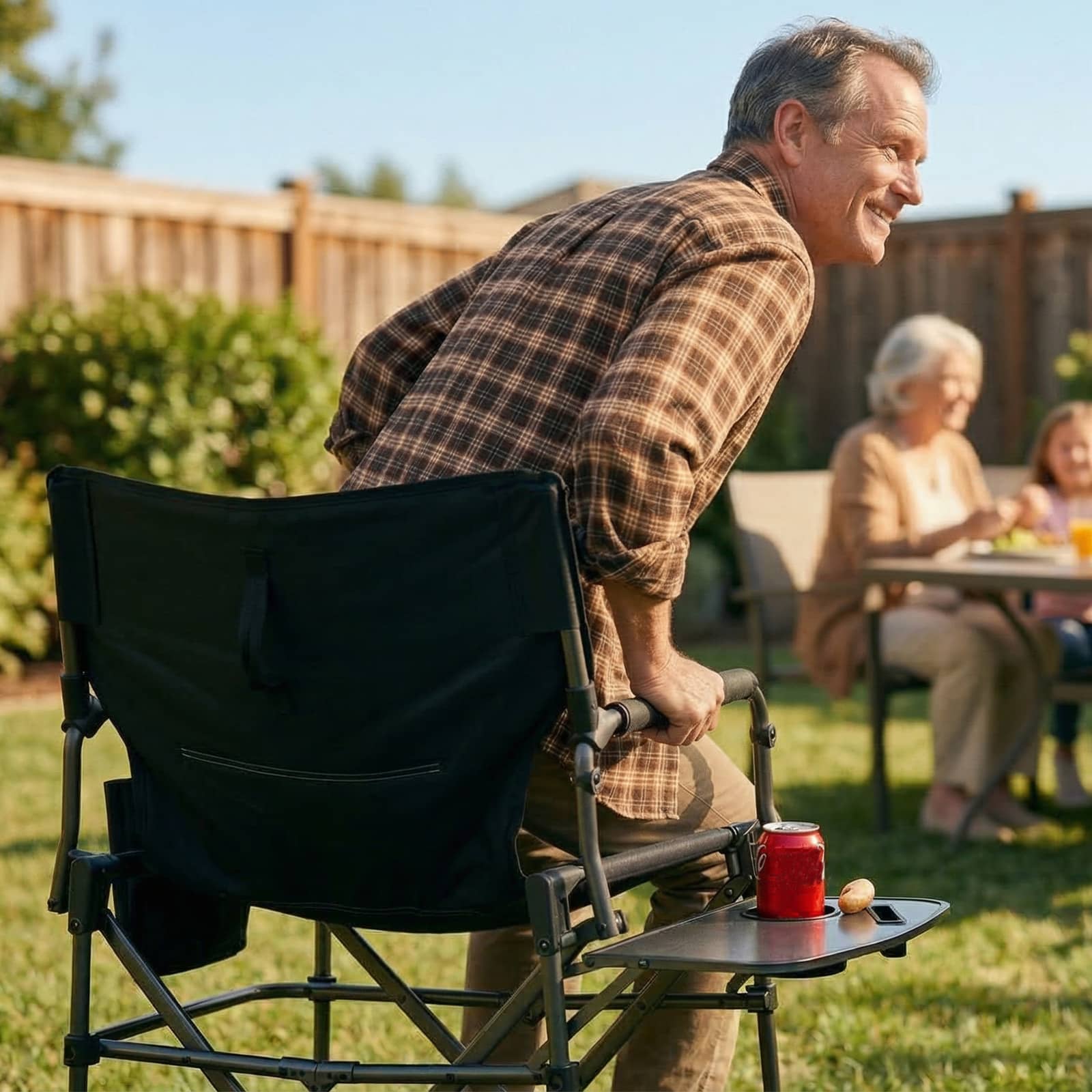 EVER ADVANCED Compact Camping Directors Chair - Portal Outdoors