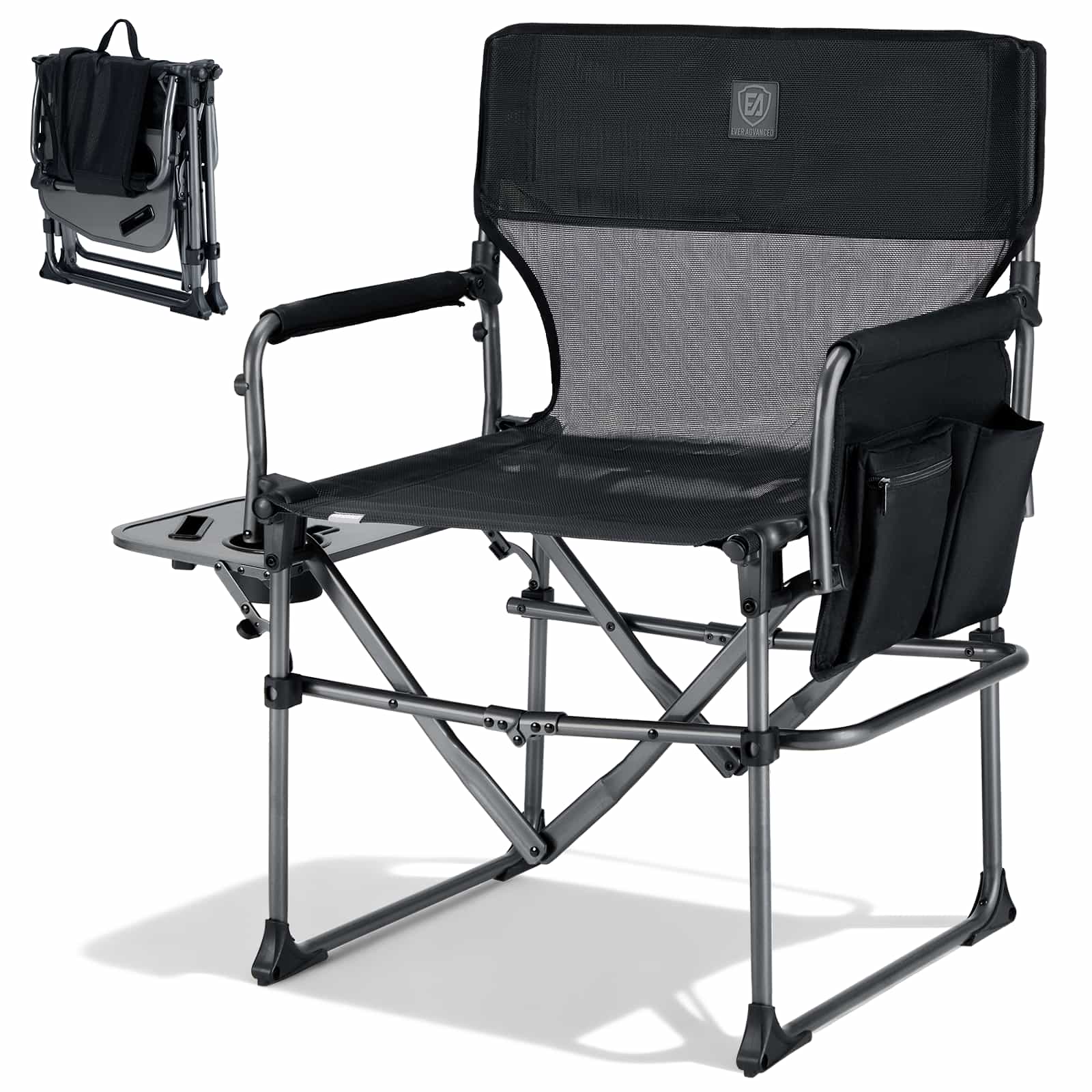 EVER ADVANCED Textilene Mesh Director Camping Chair - Portal Outdoors