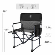 EVER ADVANCED Textilene Mesh Director Camping Chair - Portal Outdoors