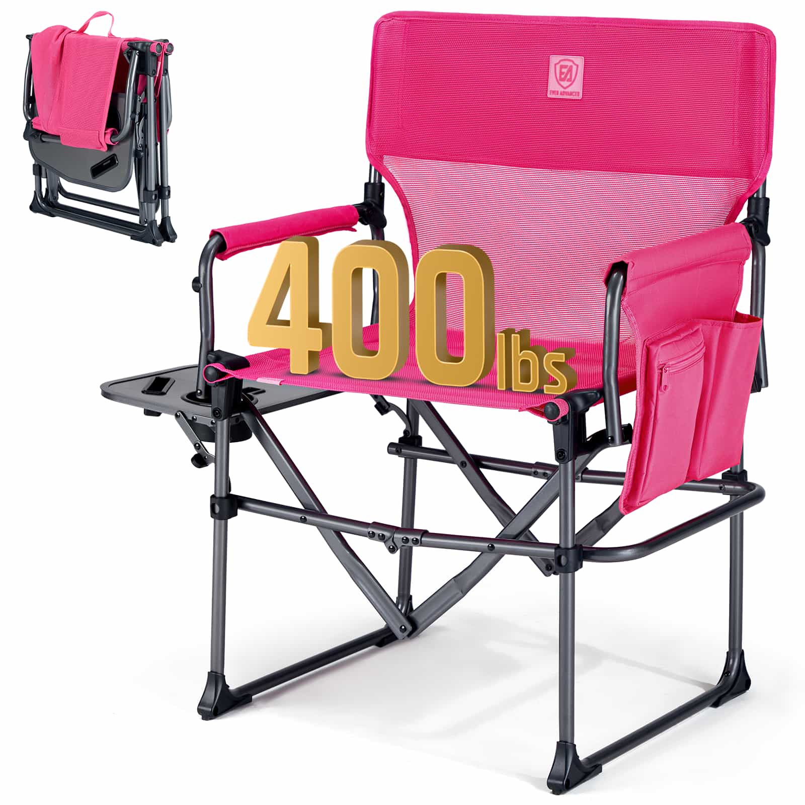 EVER ADVANCED Textilene Mesh Director Camping Chair - Portal Outdoors