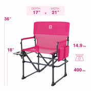 EVER ADVANCED Textilene Mesh Director Camping Chair - Portal Outdoors