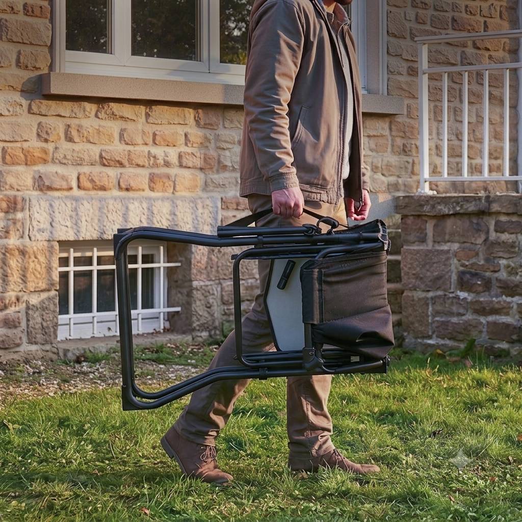 EVER ADVANCED Portable Tall Folding Camping Chair - Portal Outdoors