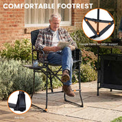 EVER ADVANCED Portable Tall Folding Camping Chair - Portal Outdoors