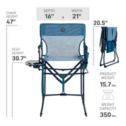 EVER ADVANCED Stretch Mesh Tall Folding Camping Chair - Portal Outdoors