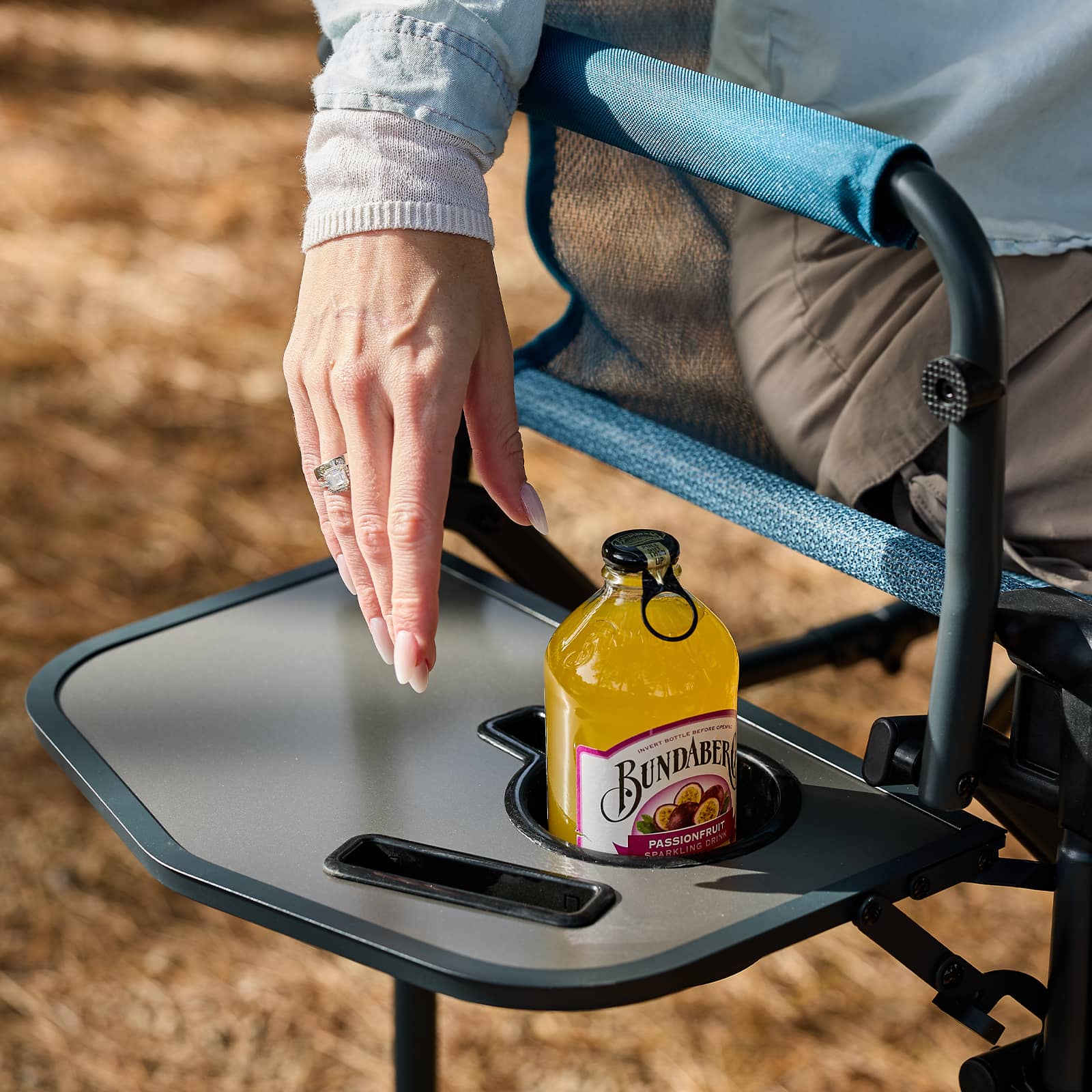 EVER ADVANCED Stretch Mesh Tall Folding Camping Chair - Portal Outdoors