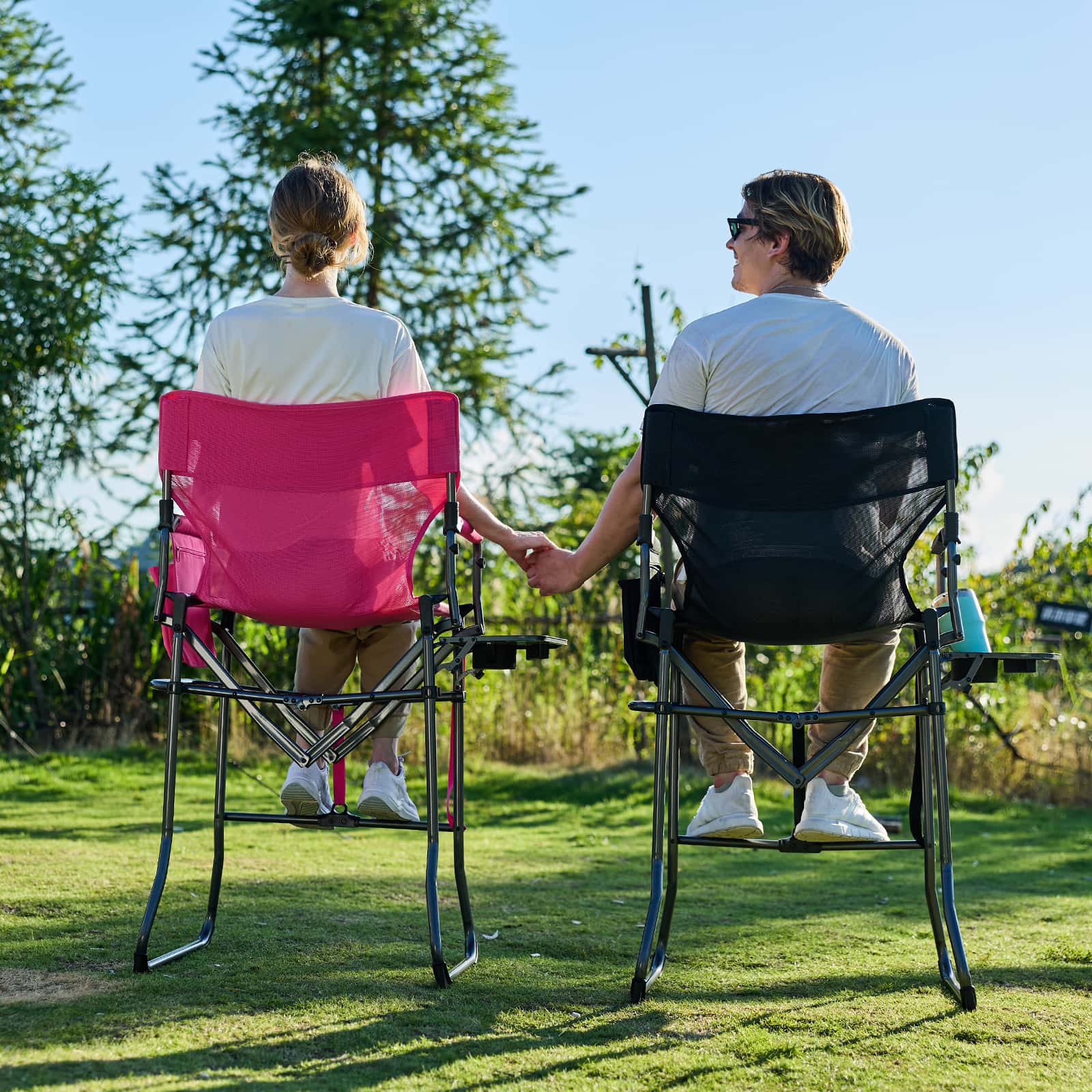 EVER ADVANCED Tall Textilene Mesh Director Camping Chair - Portal Outdoors