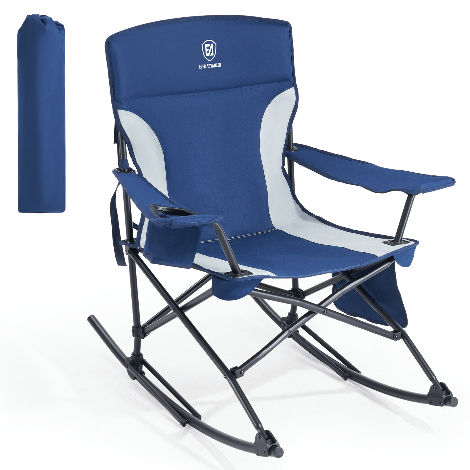 EVER ADVANCED Outdoor Rocking Chair Blue Color