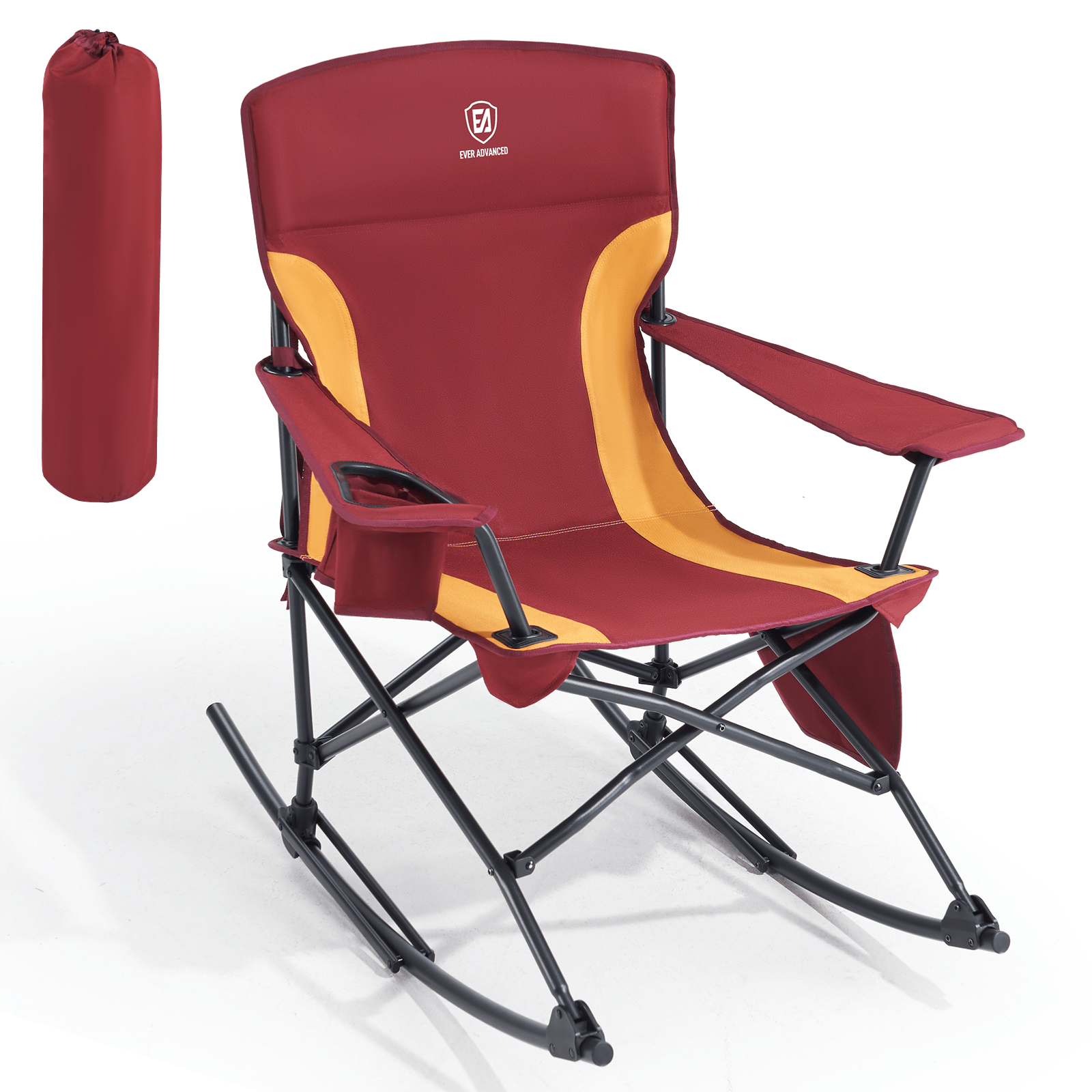 EVER ADVANCED Outdoor Rocking Chair Red Color